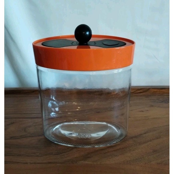 Other - MCM VTG Canister With Orange Lid